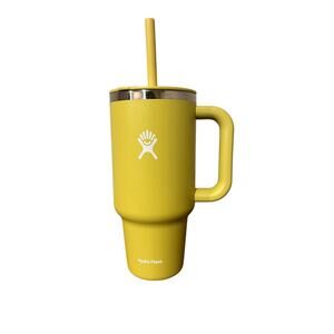 Hydro Flask 32 Oz Travel Tumbler with Handle, Insulated Stainless Steel (Cactus)
